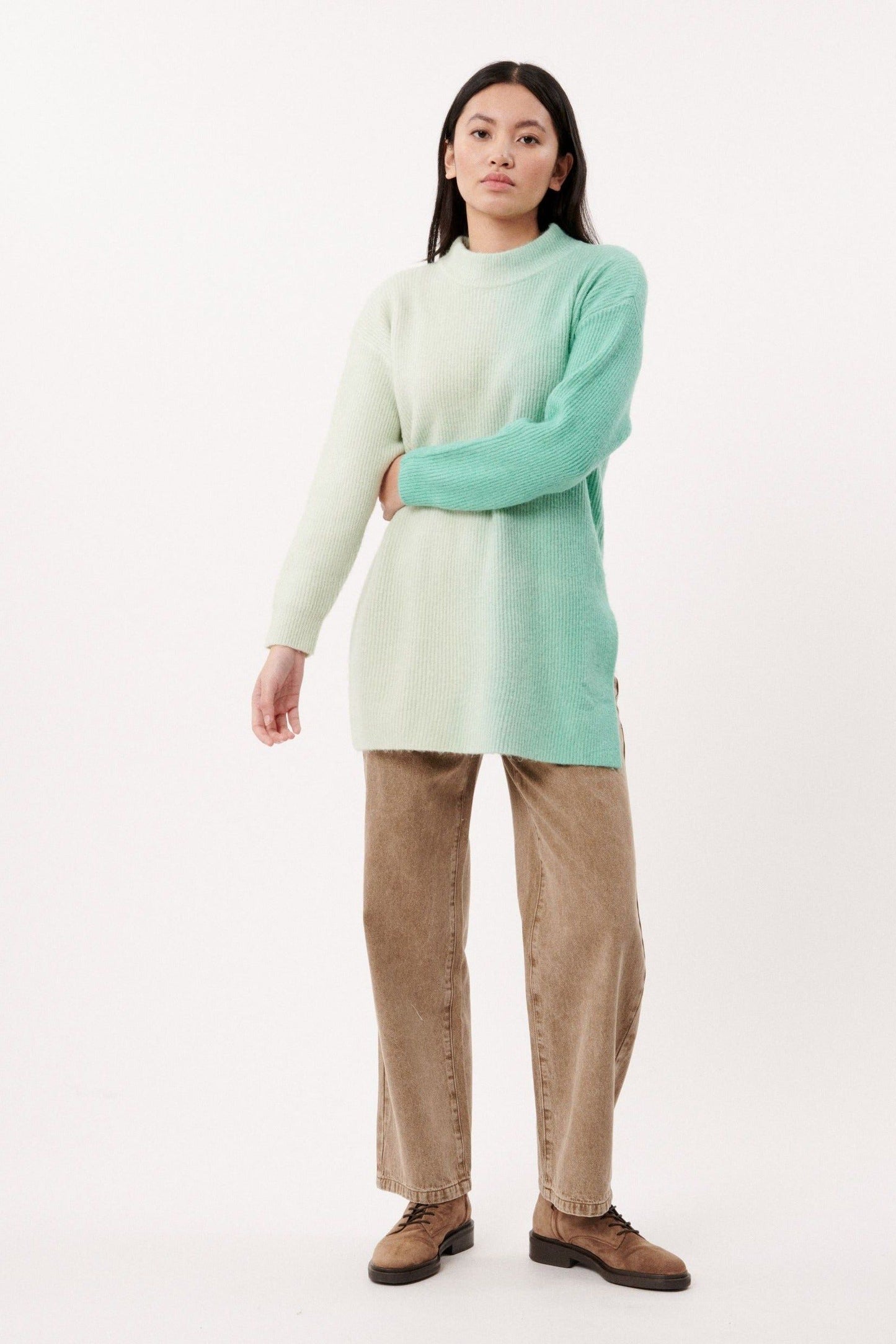 Margot Aqua Gradient Sweater - Ms.Meri Mak