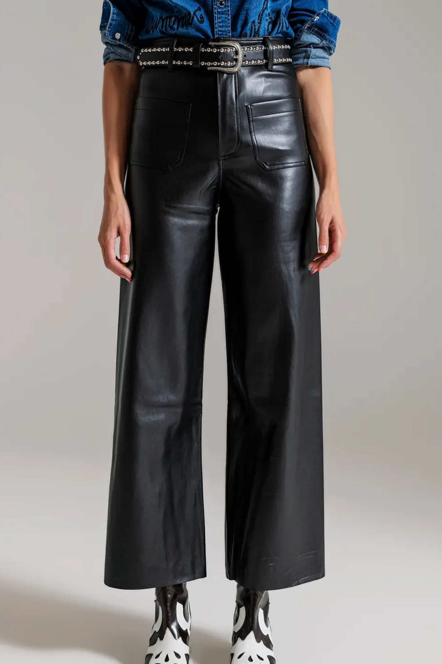 MsMeri Mak Q2 Faux Leather Pants 