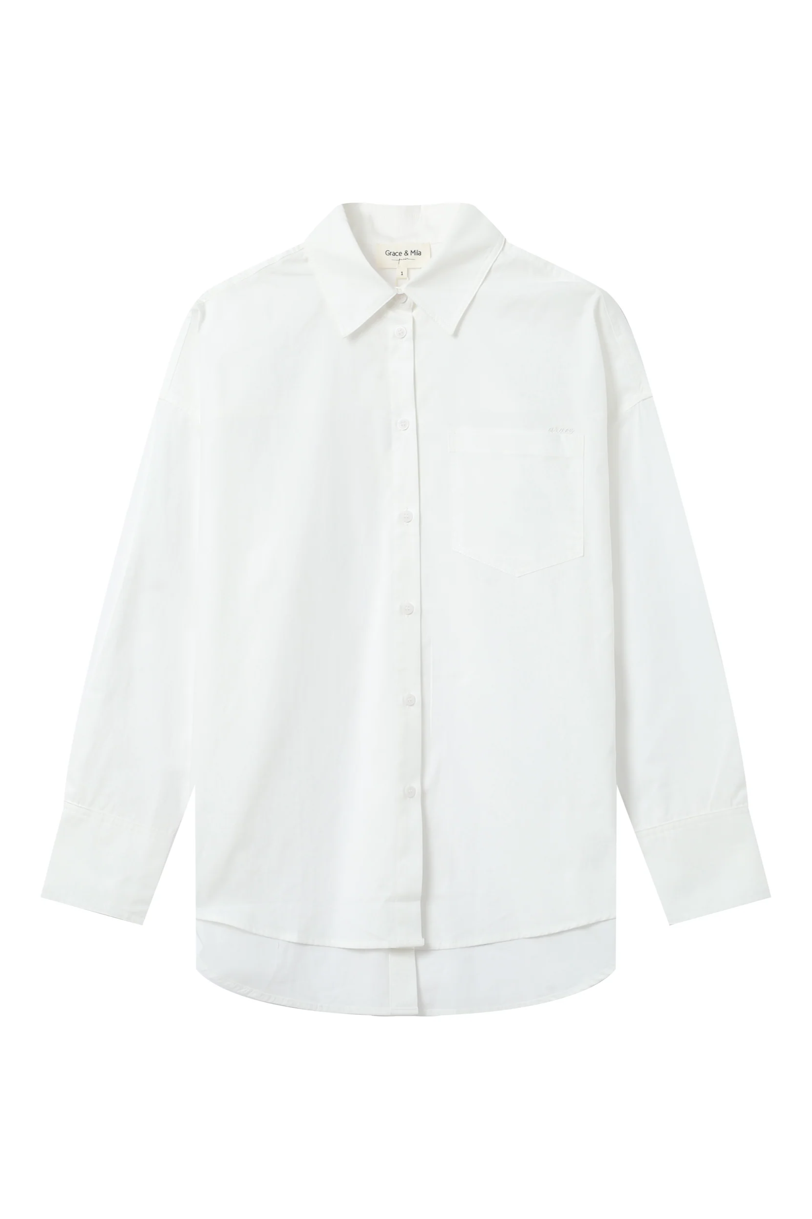 White shirt on a white background