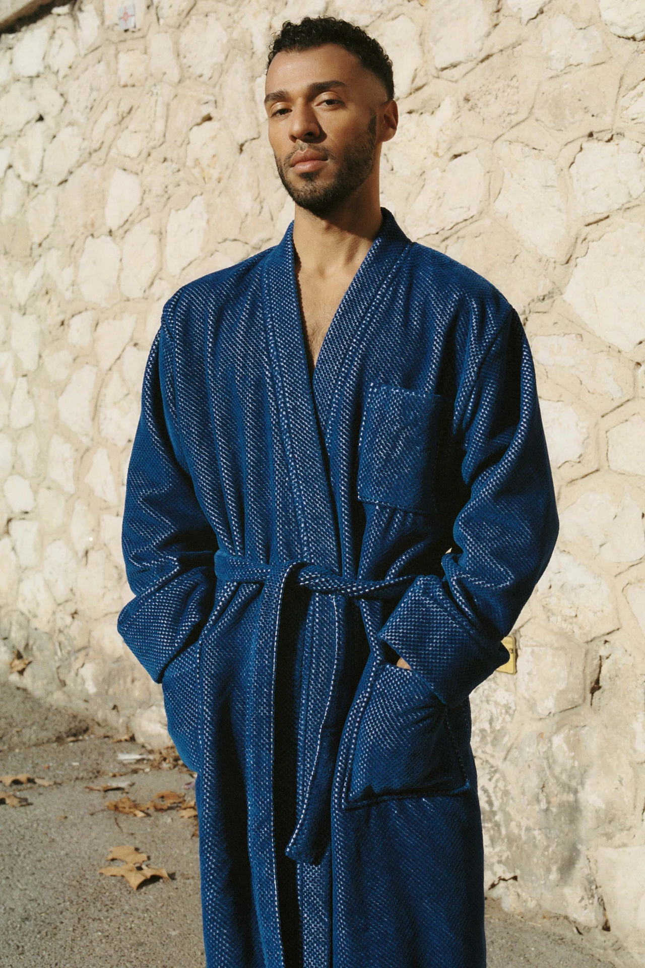 Aquatic Pepper Velour Robe