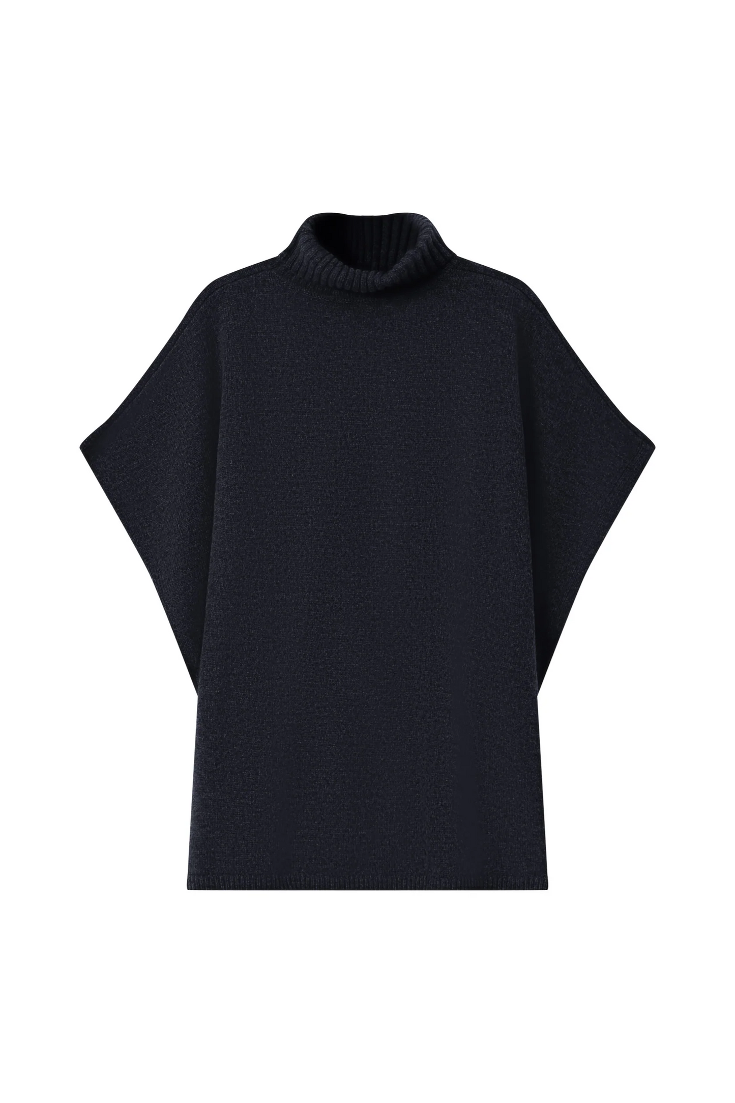 Black poncho on a white background