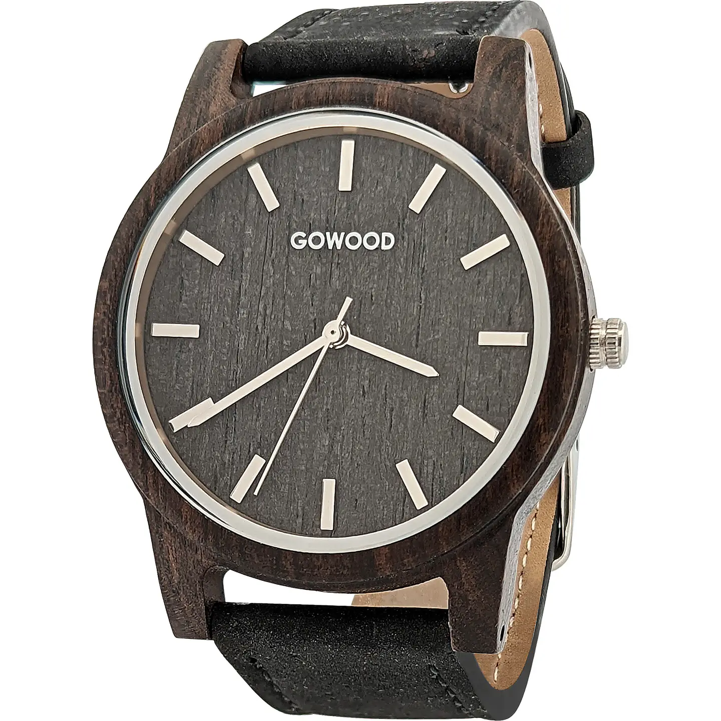 Black Sandalwood Watch with Real Cork Wristband