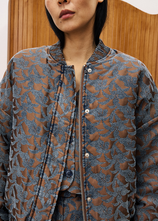 Bowie Bomber Jacket Ice Brown