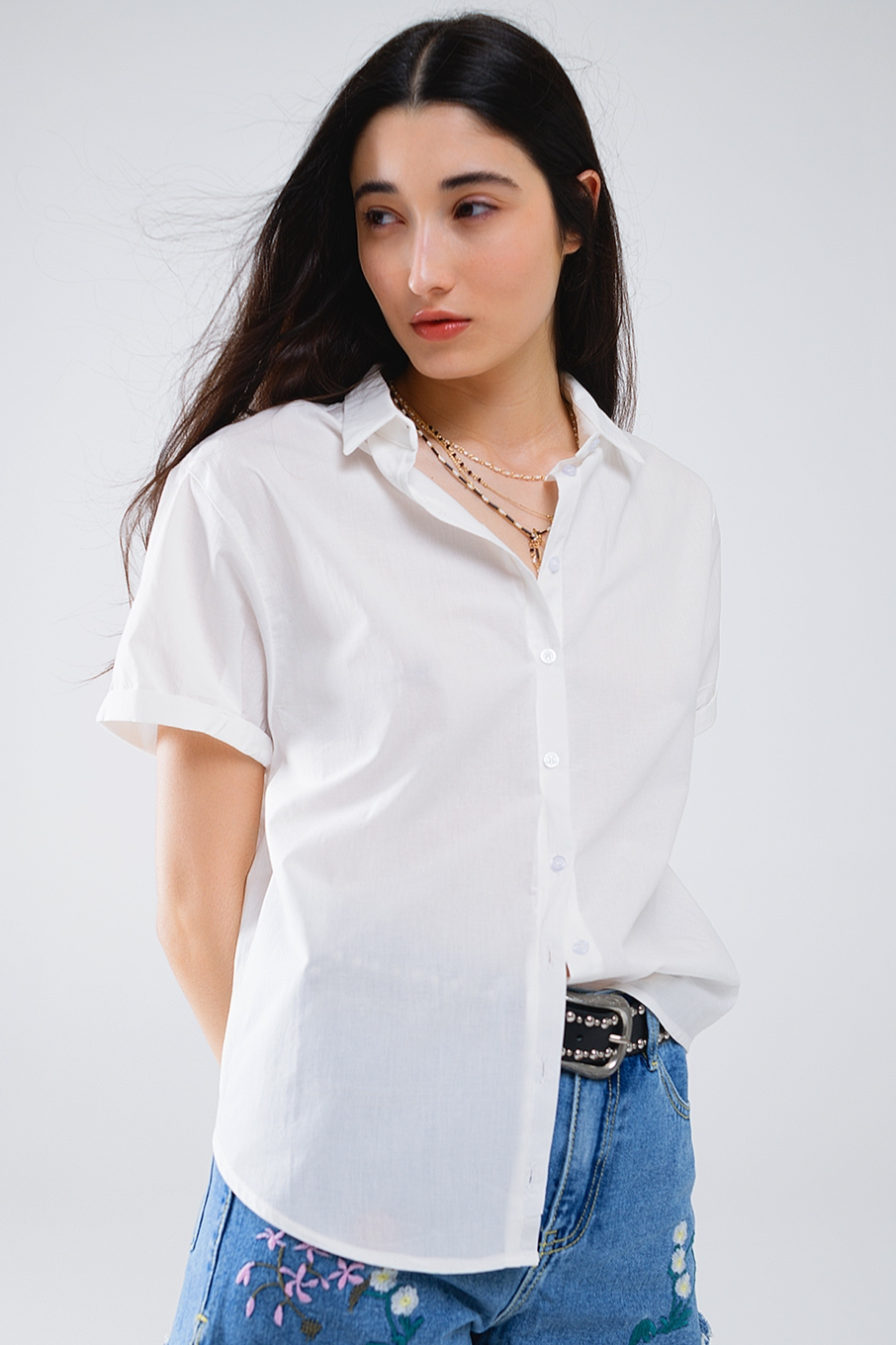 Short Sleeve Relaxed Button Up Shirt