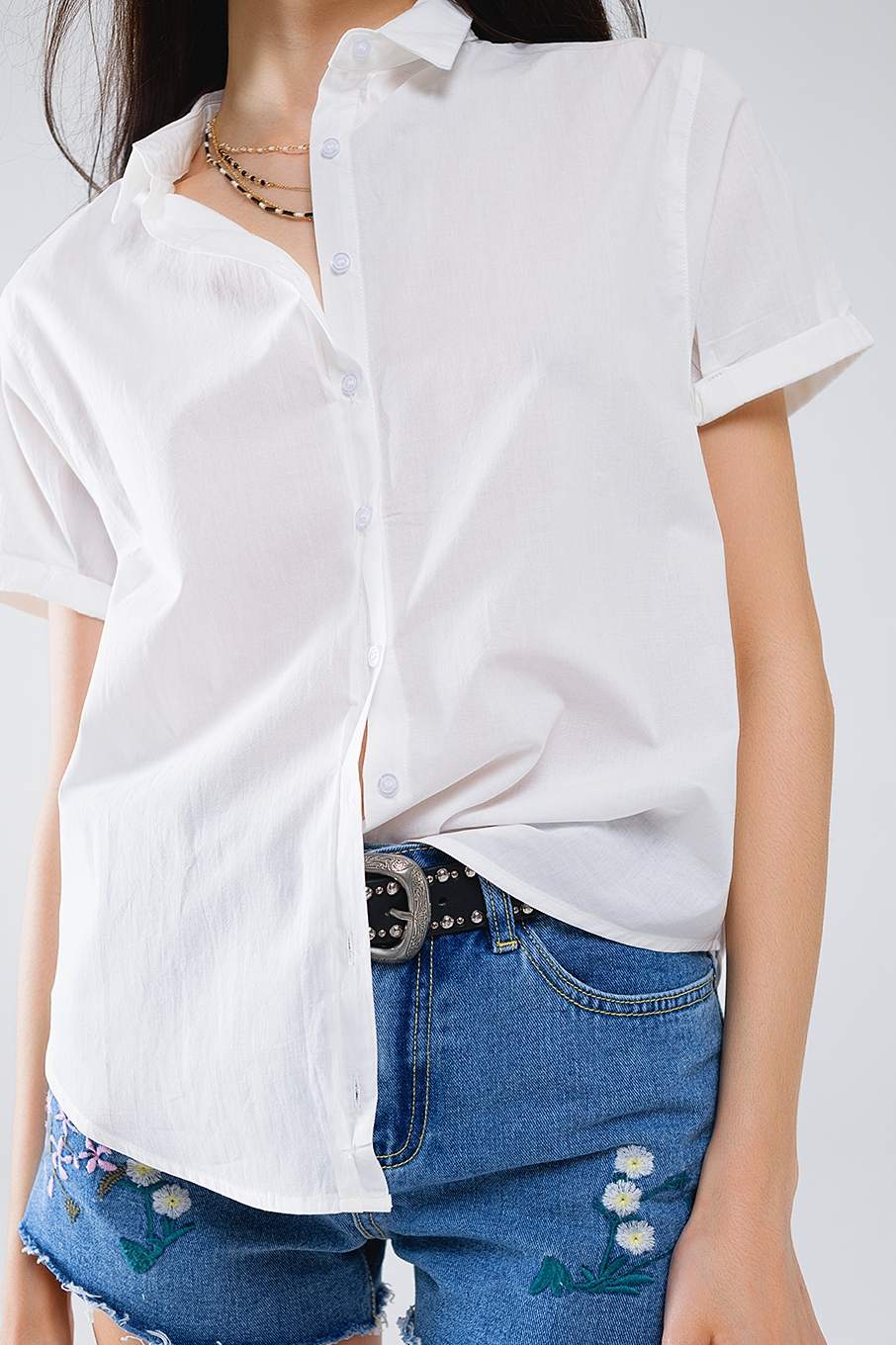 Short Sleeve Relaxed Button Up Shirt