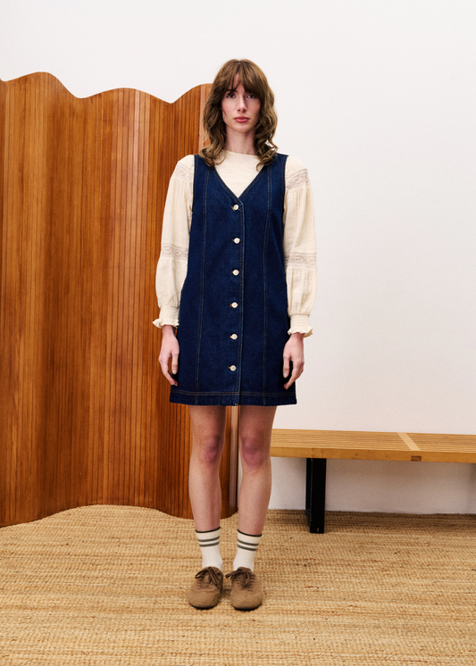 Nala Midnight Blue Denim Dress