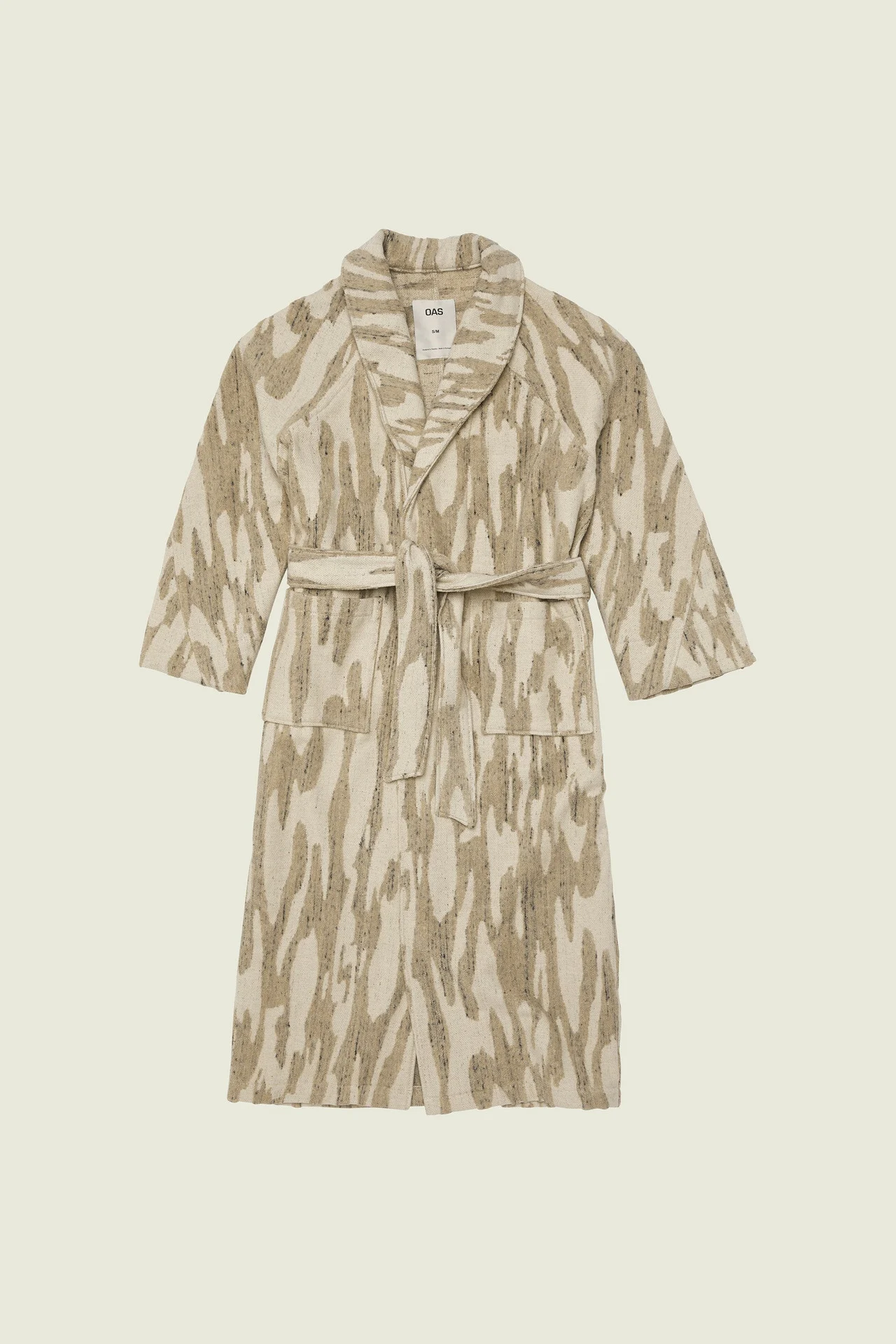 Fern Linen Terry Statement Robe