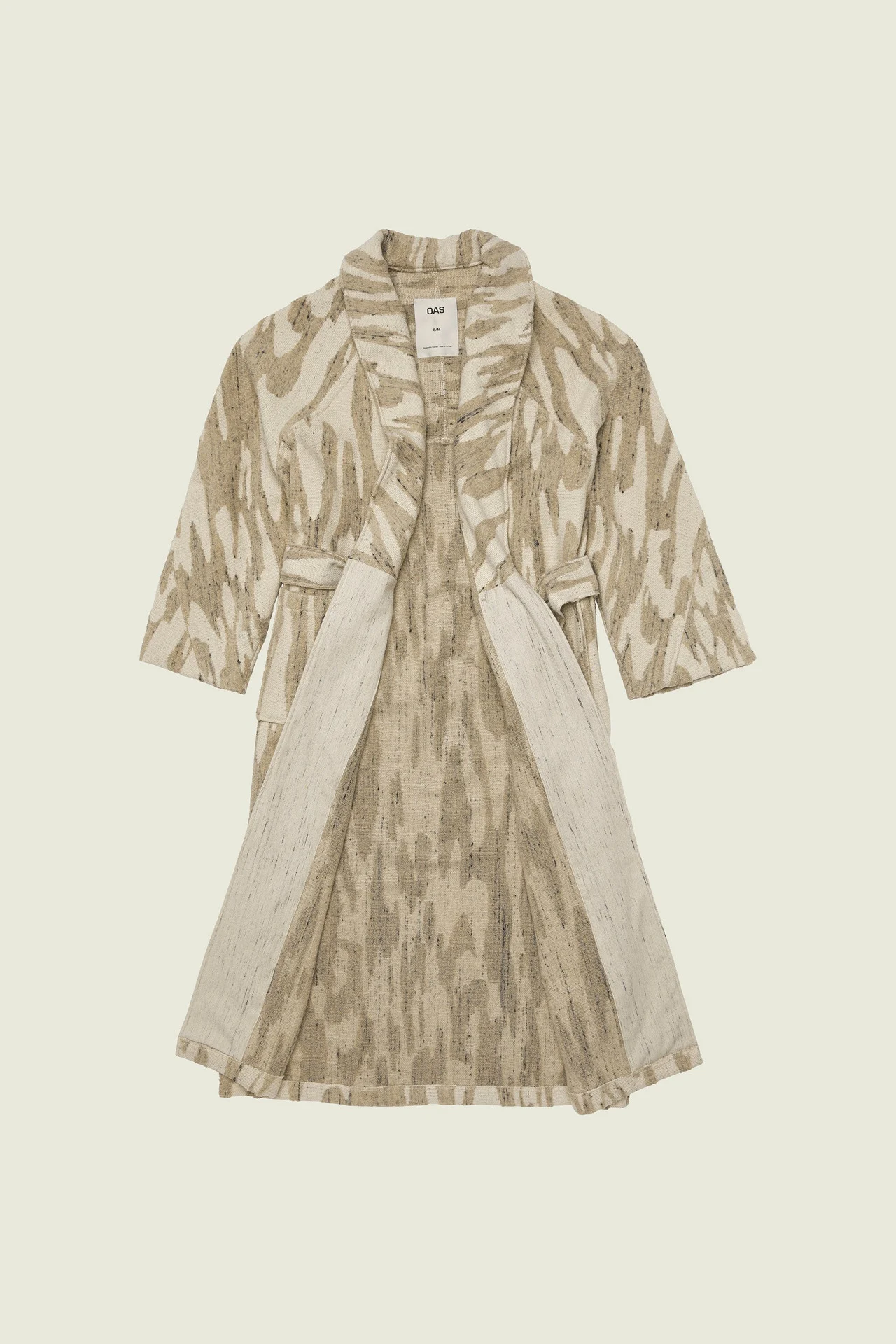 Fern Linen Terry Statement Robe