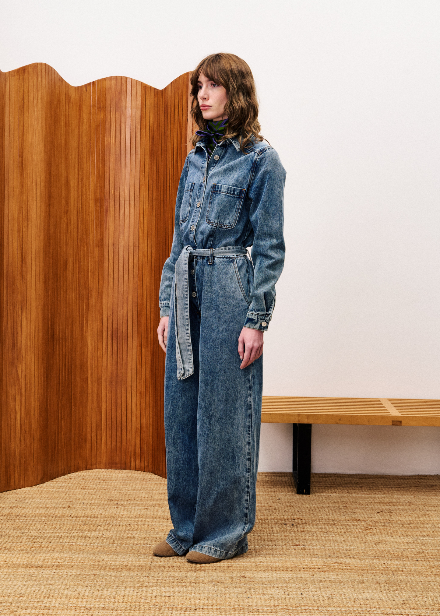 Verbena Denim Blue Jumpsuit