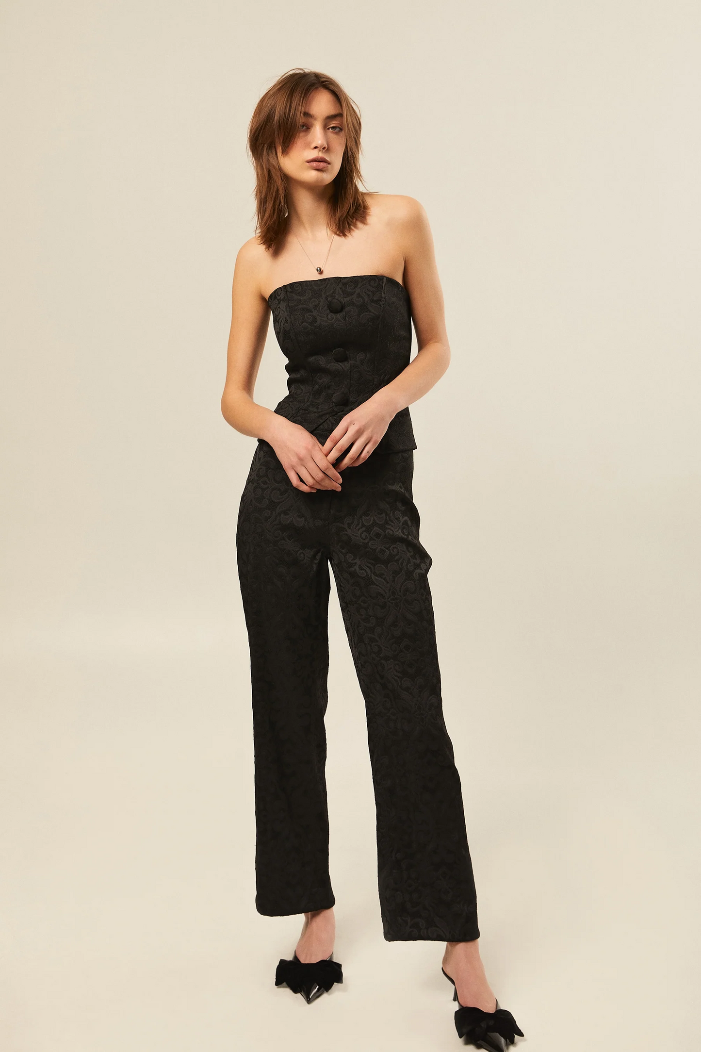 Paisley Wide Leg Pants by Hilary MacMillian