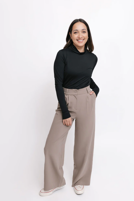 Harper Wide Leg Pant II in Midnight Black