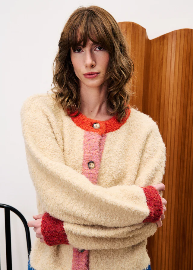 CYCLAMEN Cream Cardigan