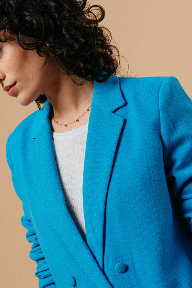 Mazarine Relaxed Double-Breasted Blazer