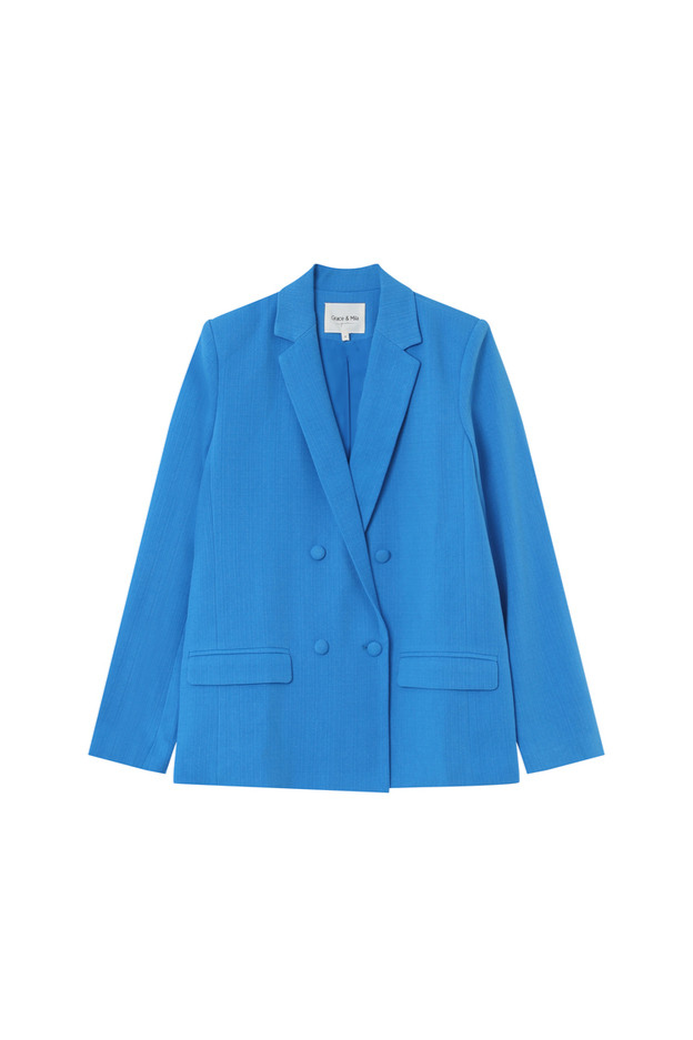 Mazarine Relaxed Double-Breasted Blazer