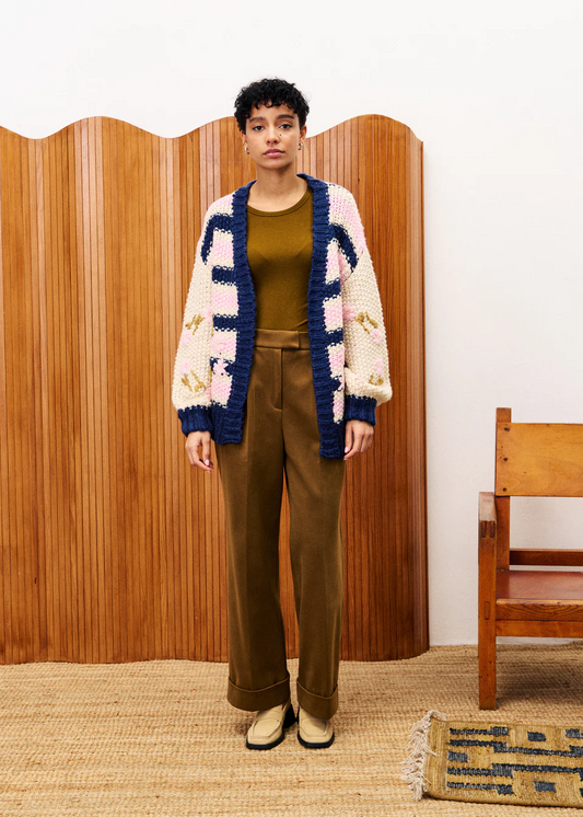 DAHLIA Pink Cardigan