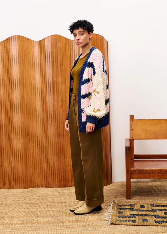 DAHLIA Pink Cardigan