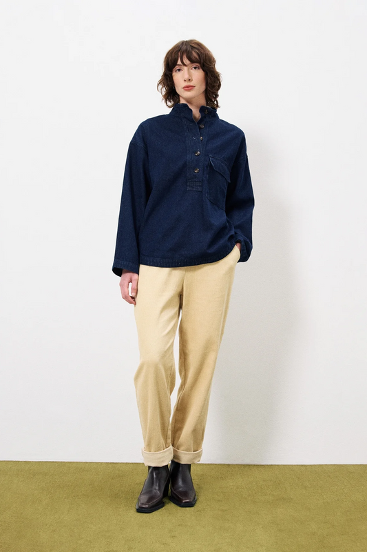 Solaine Popover Denim Top