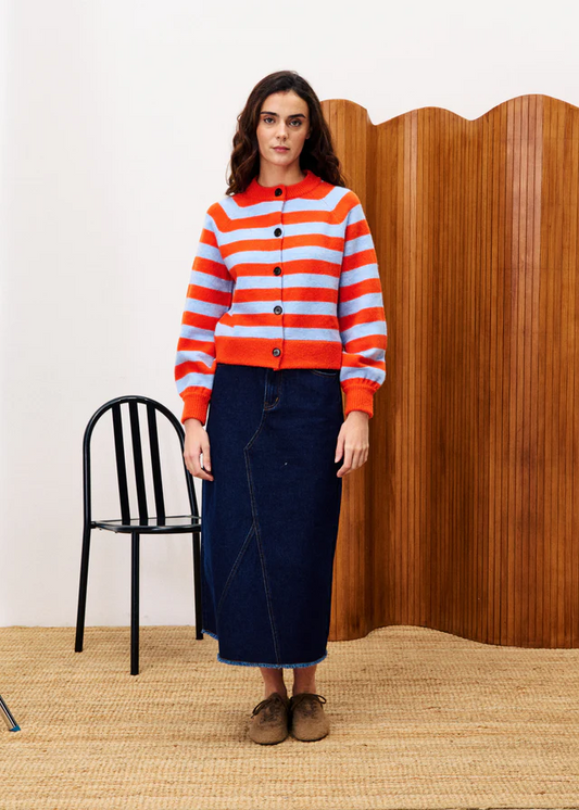 MORAND Striped Cardigan