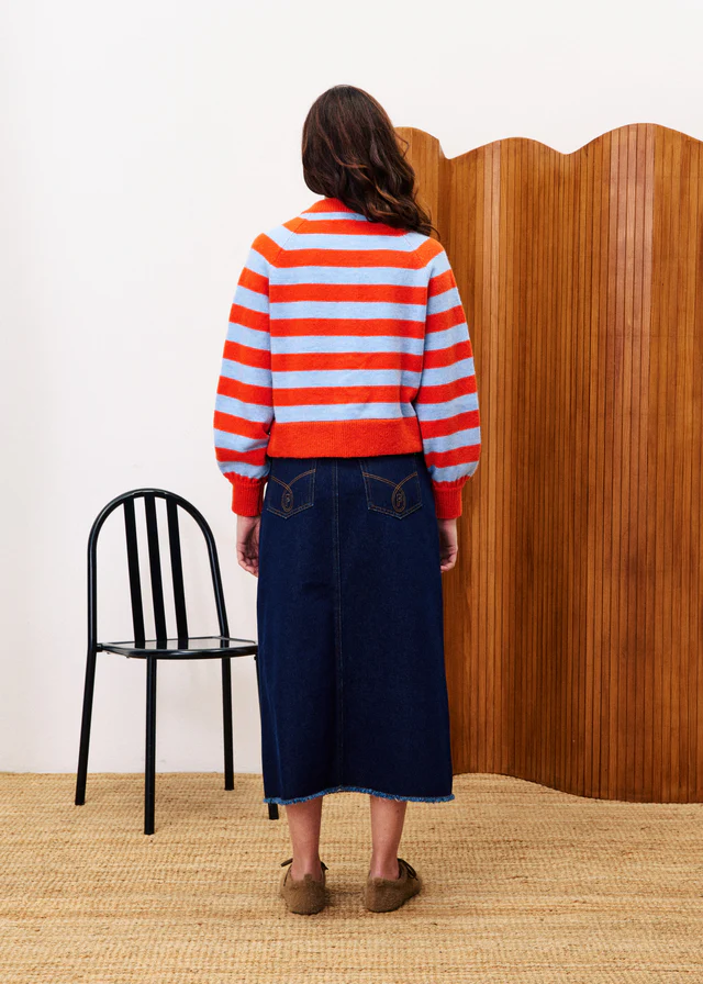 MORAND Striped Cardigan