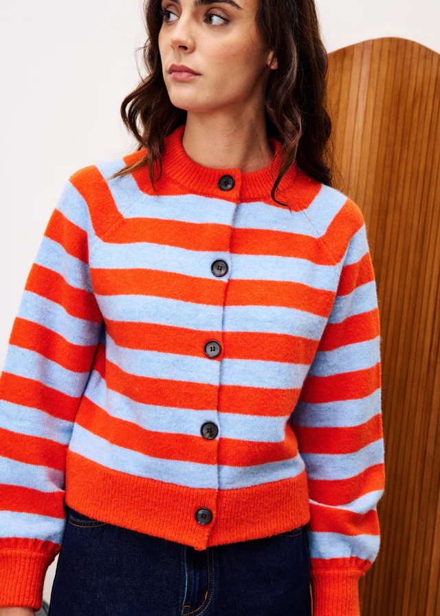 MORAND Striped Cardigan