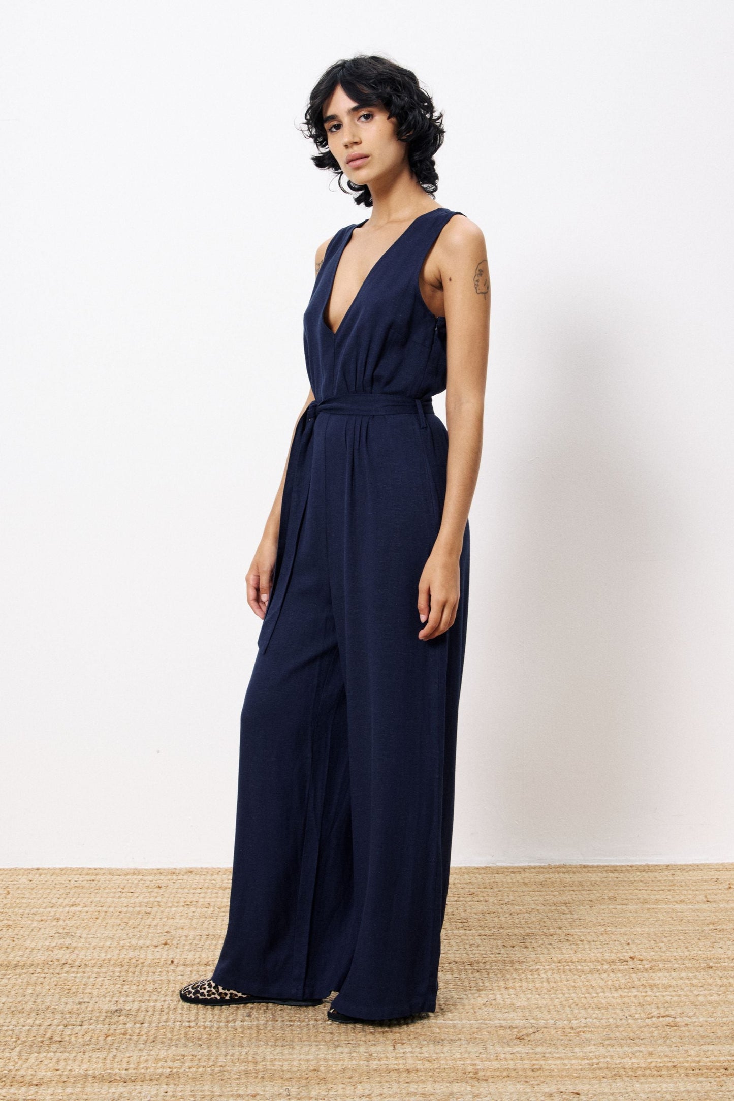 Pakize Navy Blue Jumpsuit