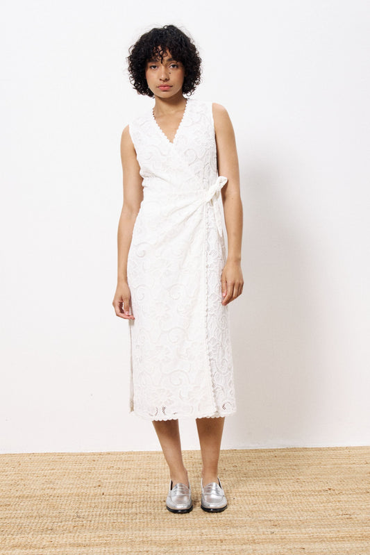 Ahava White Lace Dress