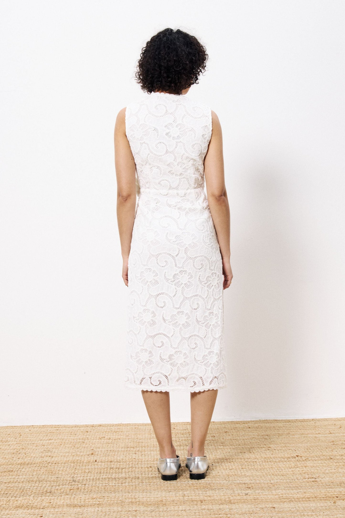 Ahava White Lace Dress