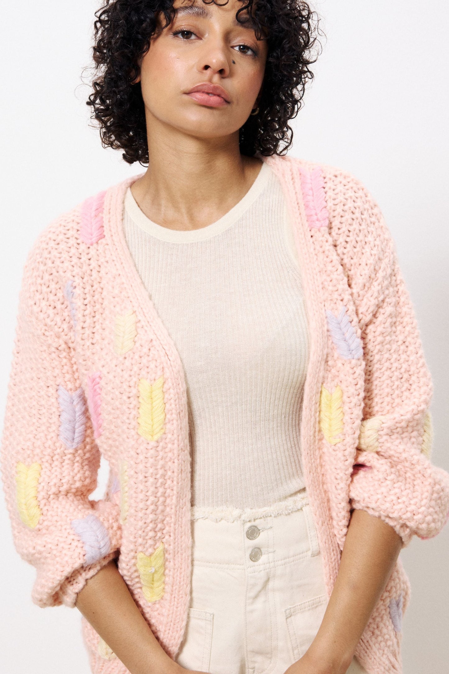 Lobelia Light Pink Cardigan