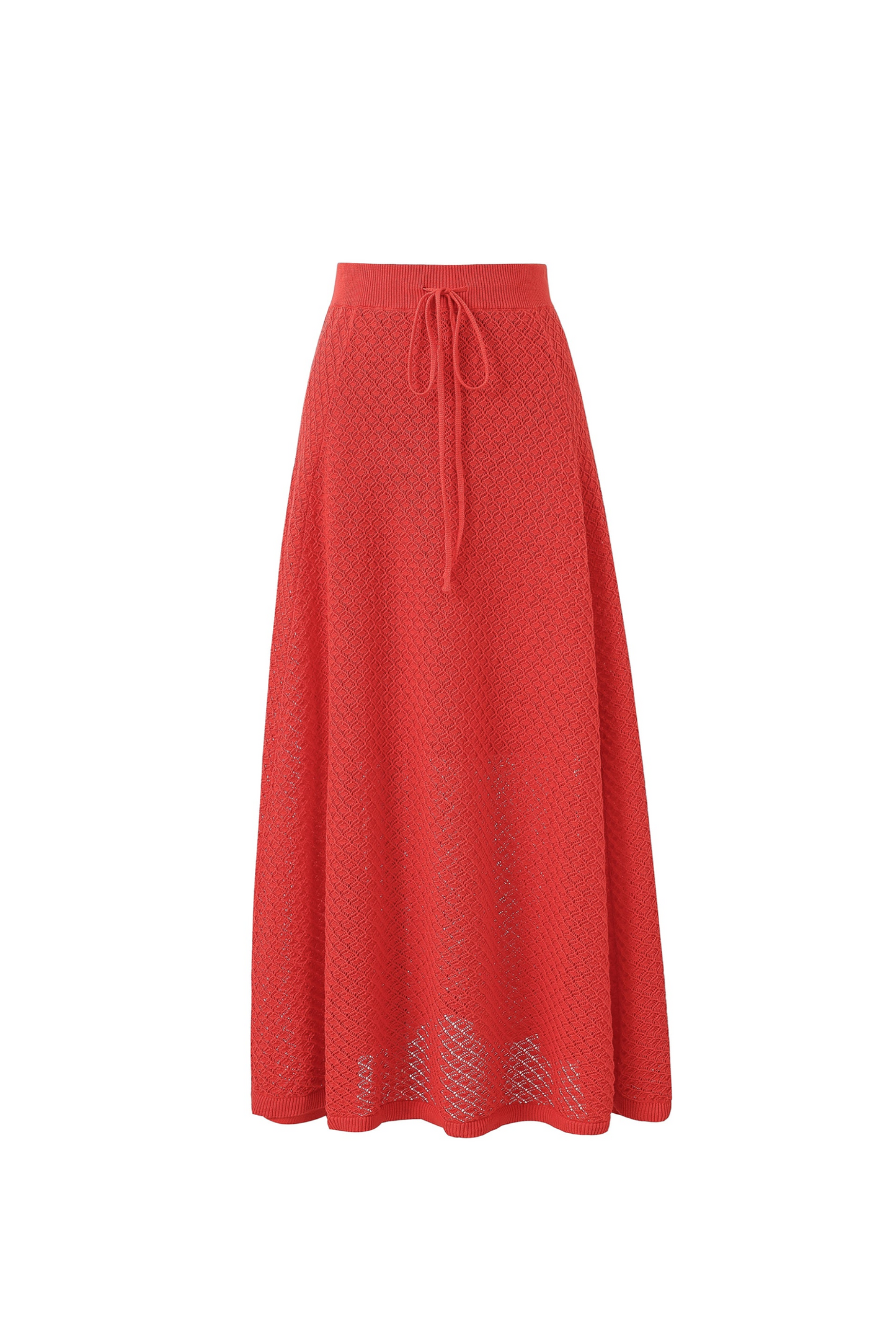 Affoue Red Cotton Skirt