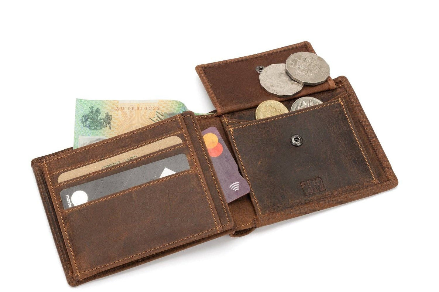 Hart Wax Pull-up Leather Wallet  - RFID