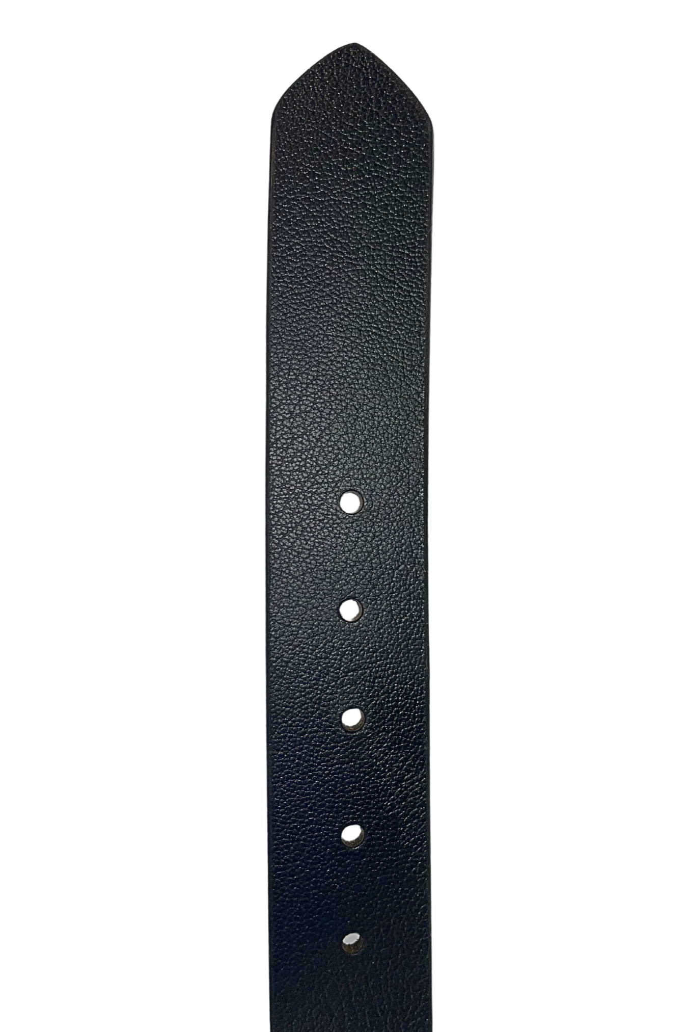 Simpson Black Leather Belt with Black Buckle