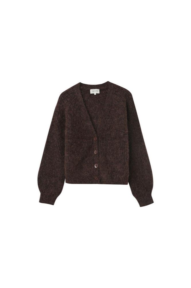 Naster Cardigan en Chocolat