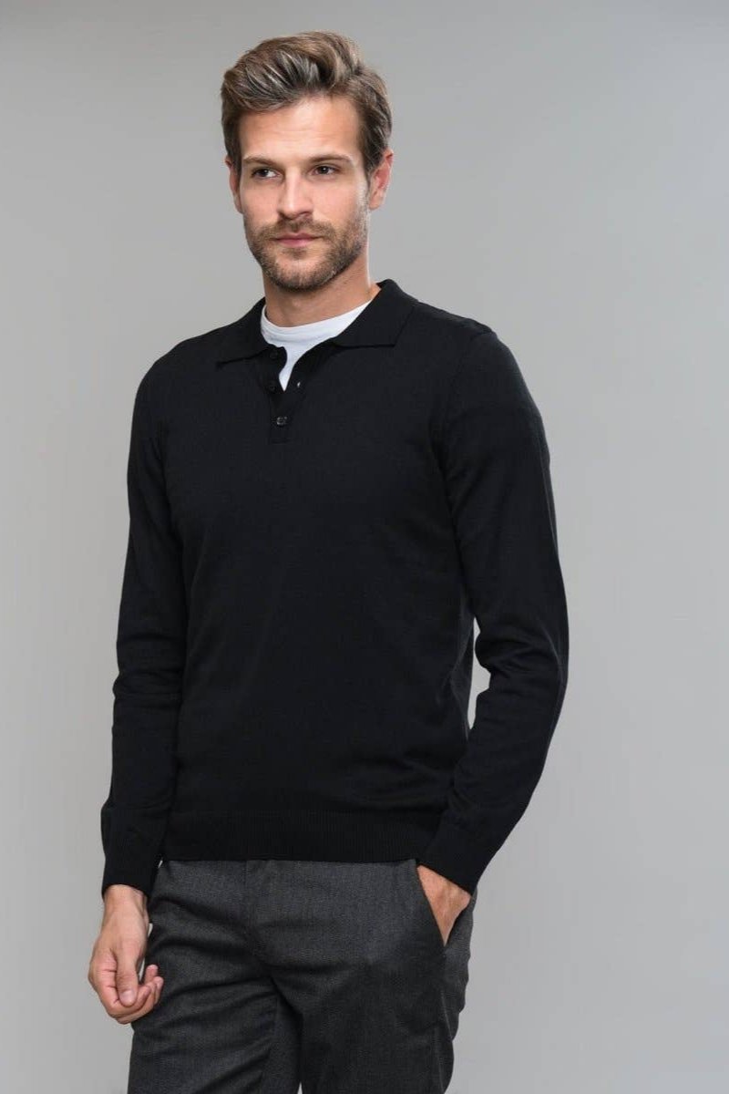 Malcolm Easy Fit Polo Sweater