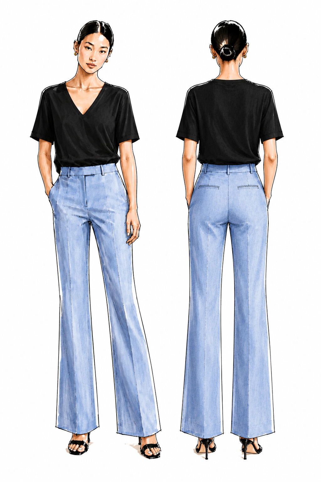 Pre-Order Chambray Trouser