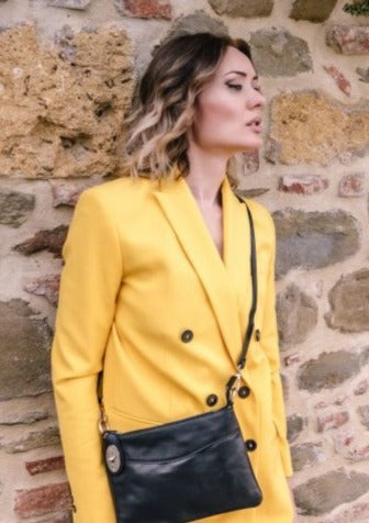 Gina Crossbody Bag in Italian Leather
