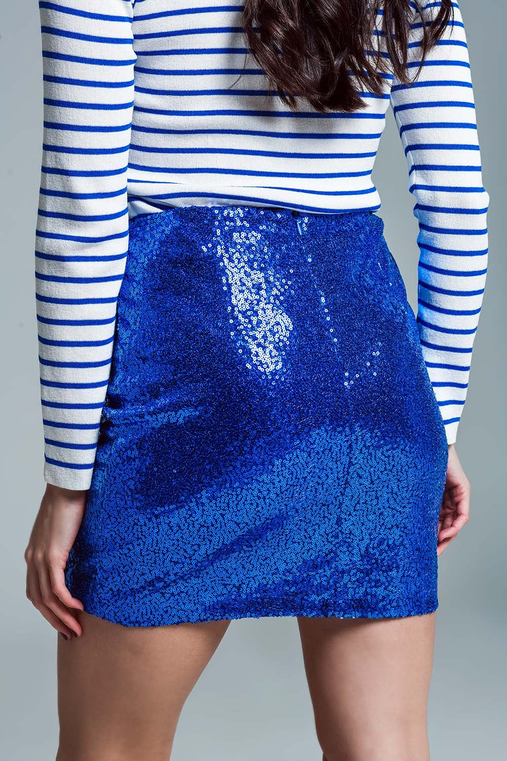 Elisa Electric Blue Mini Skirt