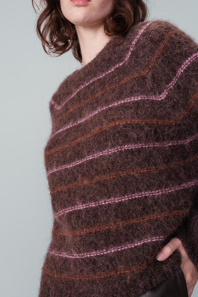 Nausica Chocolate Stripe Sweater