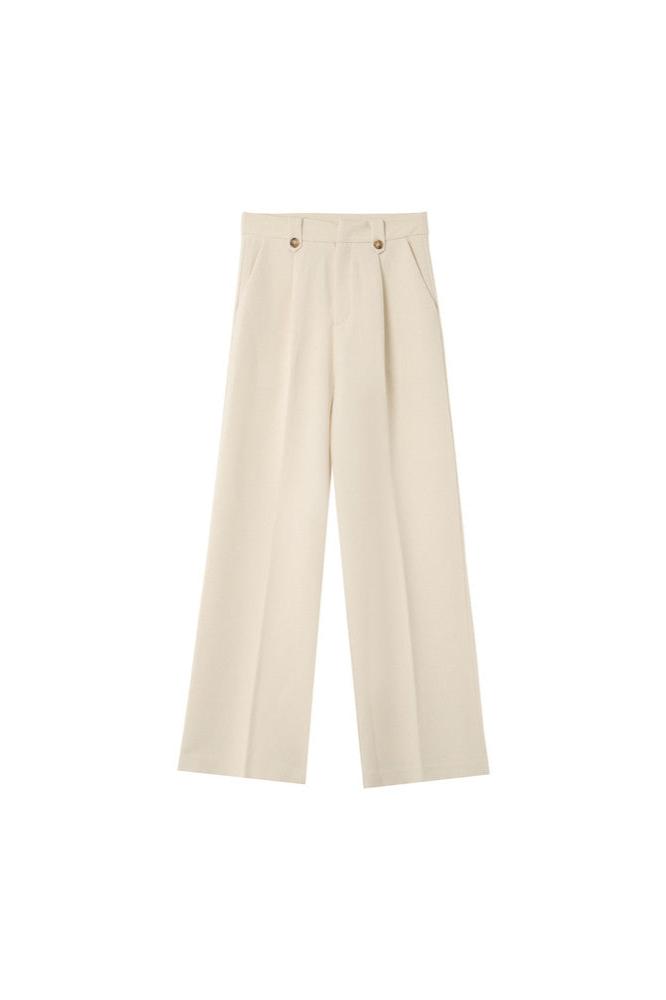 Nilay Ecru Trousers