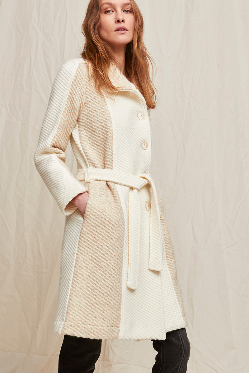 Berlin Belted Button Front Coatigan - Ms.Meri Mak