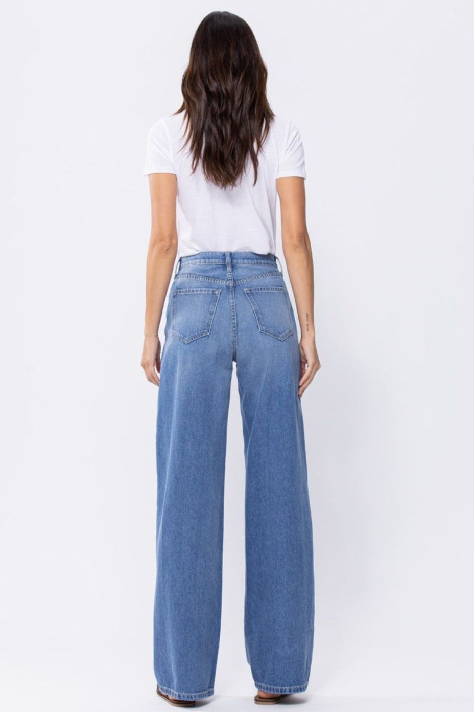 Pena super high rise classic 90's wide leg jeans - Ms.Meri Mak