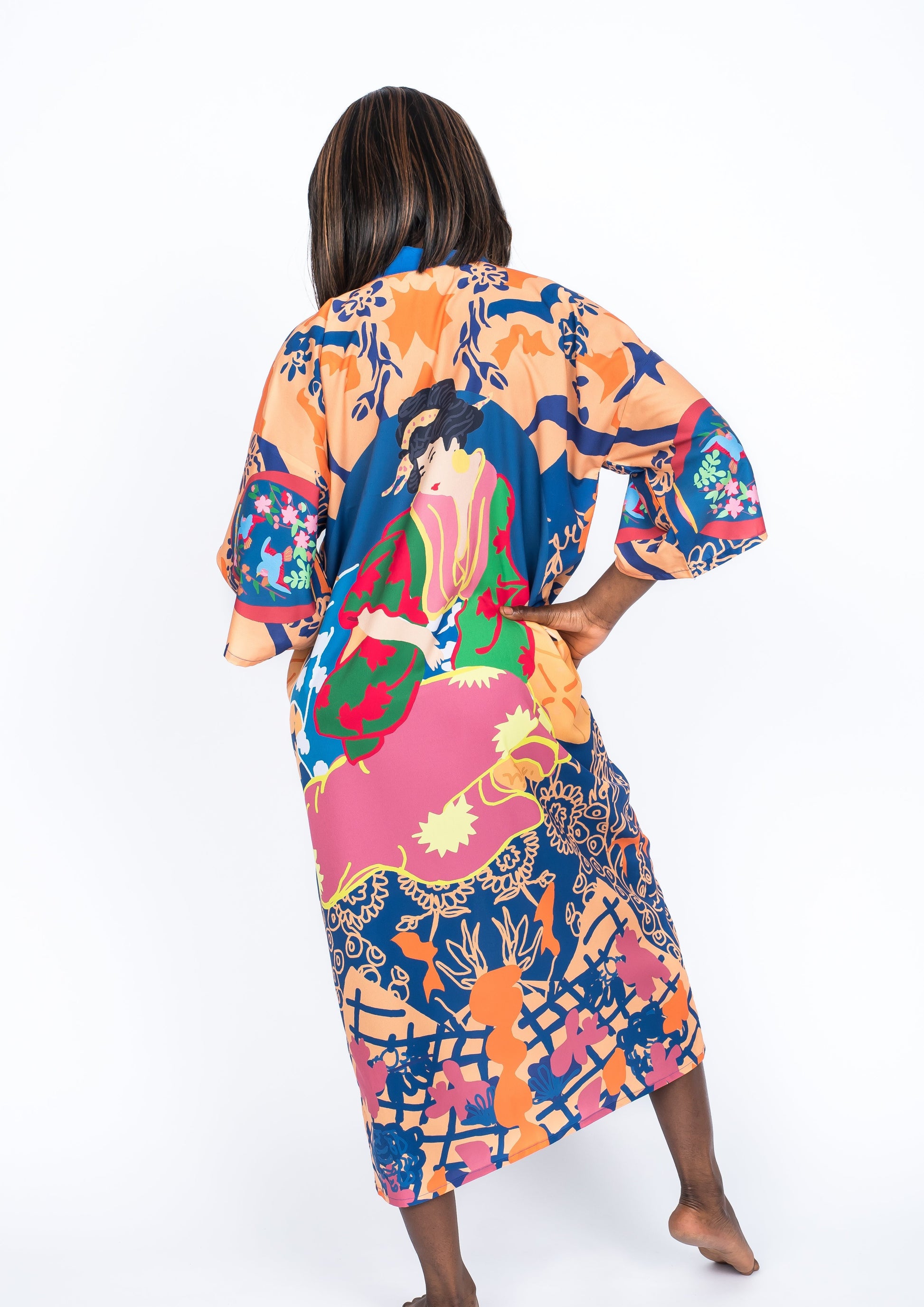 Silk Kimono Postales by Santiago Paredes - Ms.Meri Mak