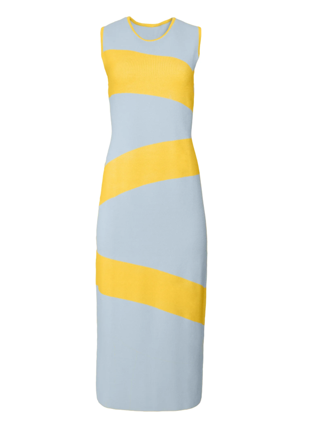 Hilary MacMillan Knit Swirl Midi Dress - Ms.Meri Mak