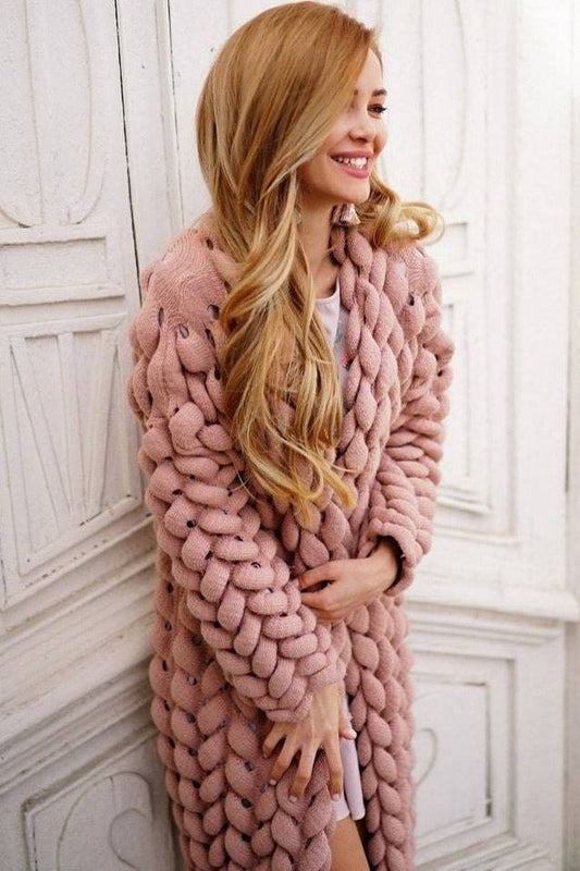 Jolie Knit Cardigan - Dusty Rose - Ms.Meri Mak